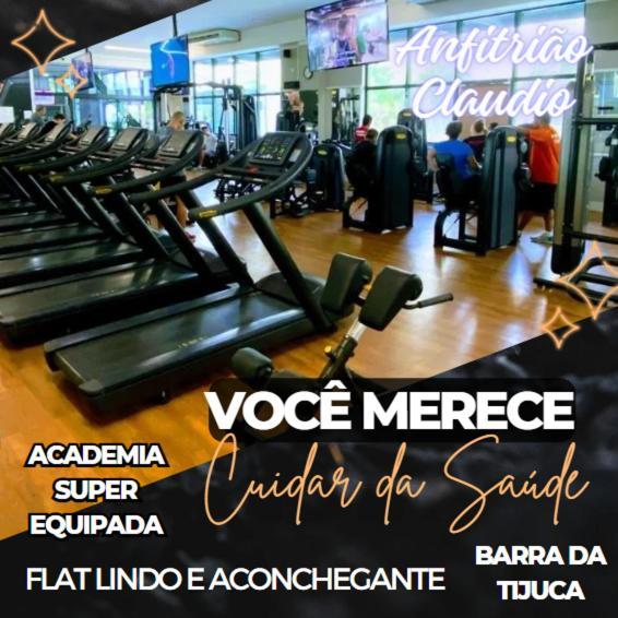 Flat Com Vista Panoramica -15- Na Barra Da Tijuca - Estacionamento Gratuito - Frigobar - Ar Condicionado - Piscina - Academia - Balsa Para Praia Gratis - Varanda - Vista Parcial Mar E Lagoa Rio de Janeiro Esterno foto